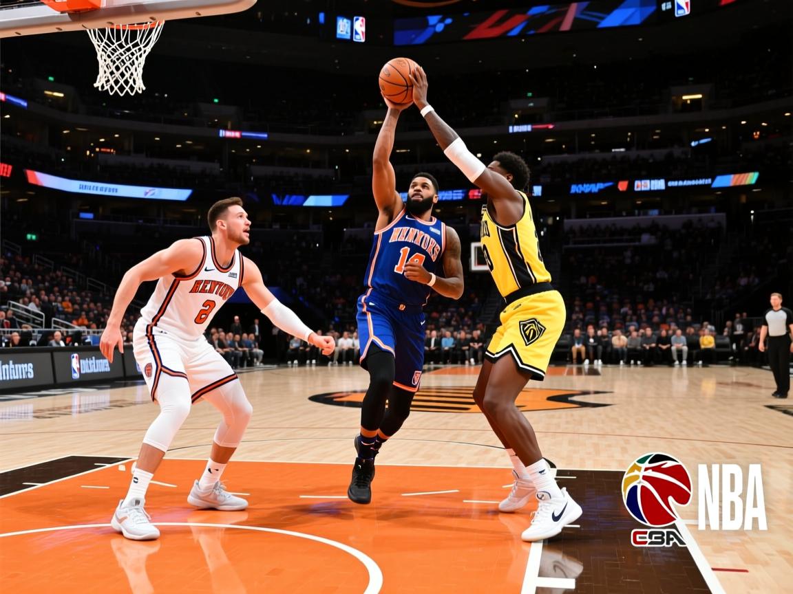 尼克斯队客场战胜黄蜂队，取得两连胜